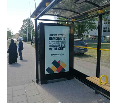 bus station outdoor signage lcd totem